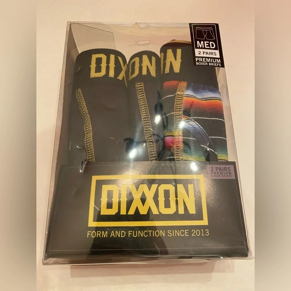 Dixxon 2-Pair Men's‎ Boxer Briefs Size Medium NEW
